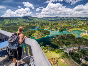 Standing on Top of a Meteorite: Guatape, Colombia